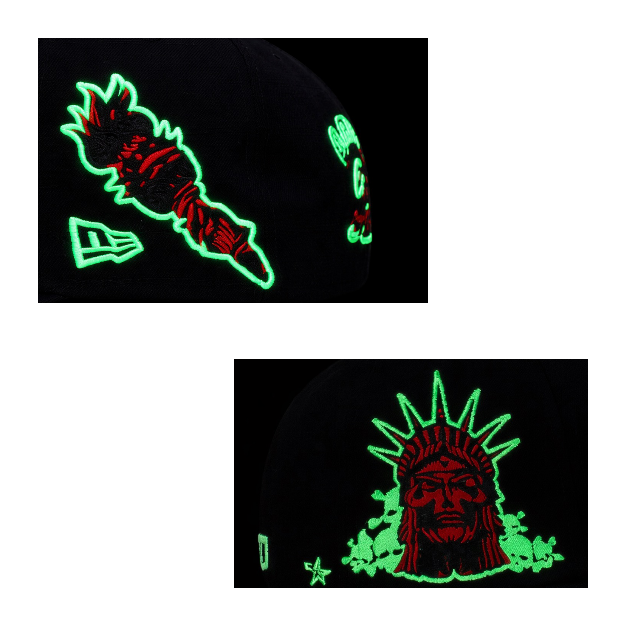 Los Angeles 'Statue A Liberty, fitted ( Glow in the dark)